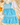 Blue Symphony muslin sharara kurta set for girls with dupatta