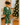 Evergreen Forest Cotton Flannel Crop Blazer and Trouser Winter Co-ord Set