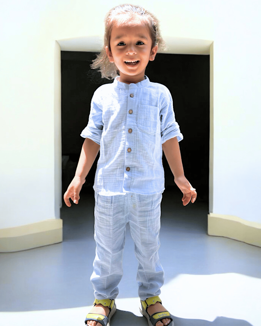 Organic Cotton Muslin Full Sleeve Co-Ord Set