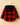 Flannel Plaid Shirt for Kids – Corduroy Hood with Button Pocket in Red & Black