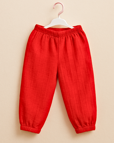 Organic Cotton Muslin Unisex Joggers/Pajama/Bottoms - Set of 3