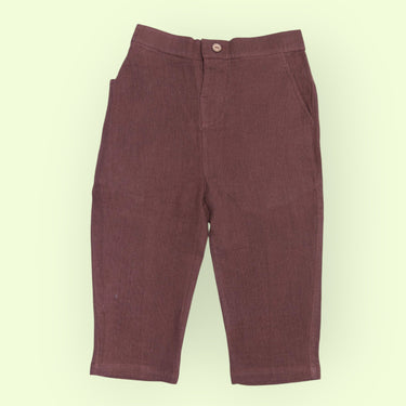 Organic Cotton Muslin Unisex Trouser/Pant with Adjustable Waist