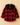 Flannel Plaid Shirt for Kids – Corduroy Hood with Button Pocket in Red & Black