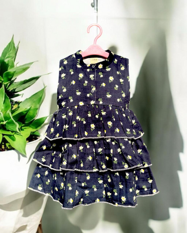 Flared Dress Mandarin Collar 1