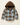 Flannel Plaid Shirt for Kids – Corduroy Hood with Button Pocket in Blue & Brown
