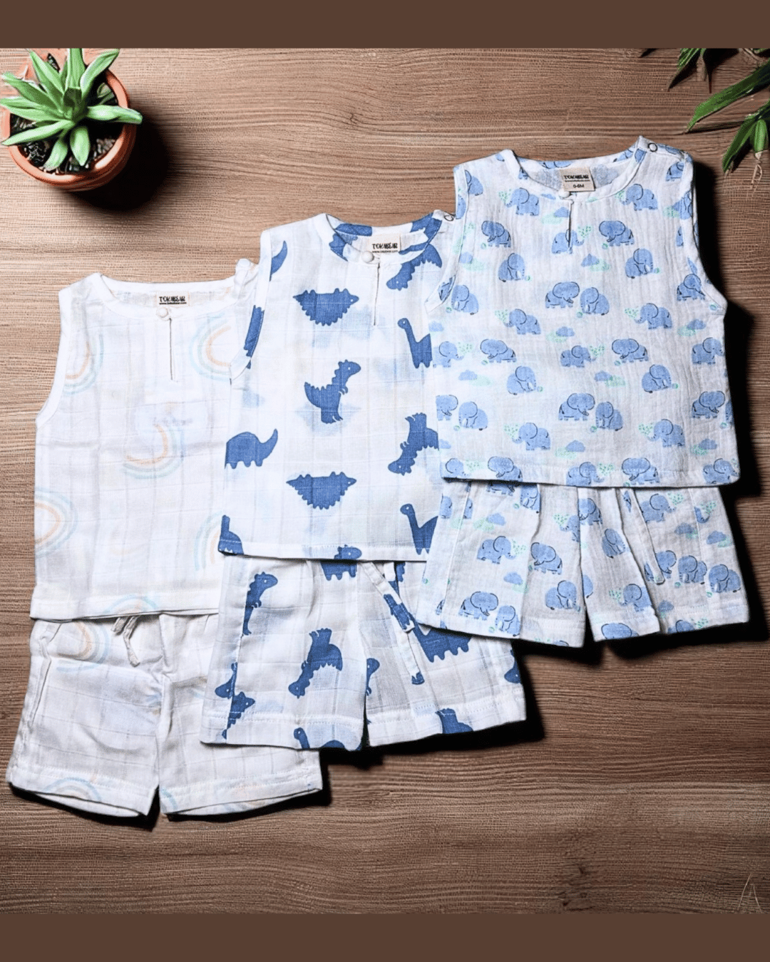 Summer Co-ord Set (Jhabla Set) - (Combo of Three)