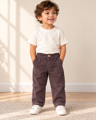 Cotton Corduroy Slim Fit Trousers